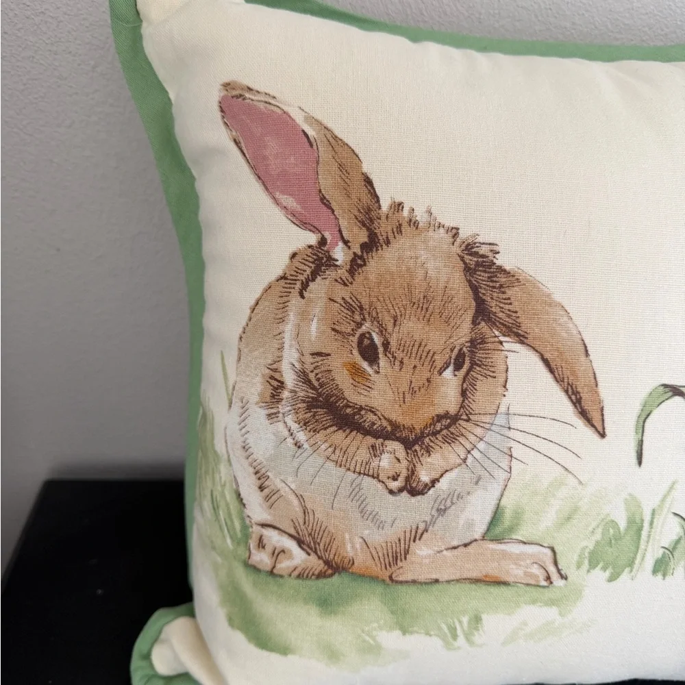Pottery Barn Easter Bunny Spring Decorative Pillow
